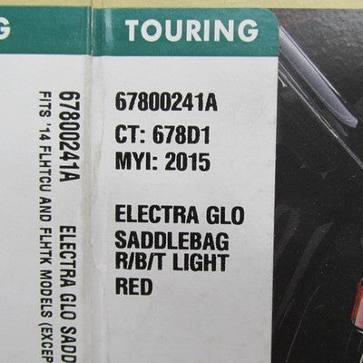Pair of Harley Davidson OEM Turn Signal Lights Saddlebag Electra Glo 6