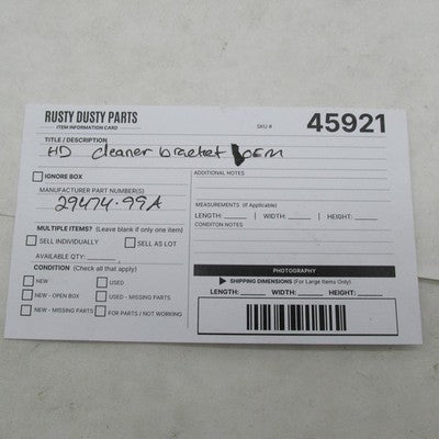 Harley Davidson OEM Air Cleaner Cover Mounting Bracket 29474-99A