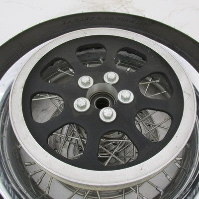 Harley OEM 06 Dyna Rear Smooth Laced 17x4.5" Wheel w/ Tire Rotor & 70T