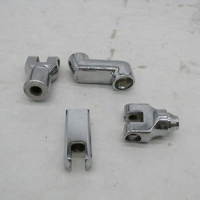 Mixed Lot of Harley Davidson Chrome Footpeg Clevis Mounts Misc Hardwar