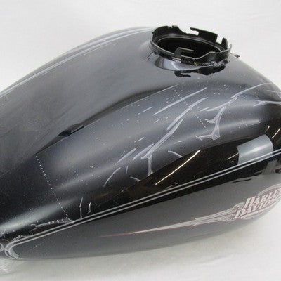 New Harley OEM 09-13 Touring FLHTC Fuel Tank Vivid Black Pinstripe 613