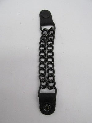 Lot of 3 Z1R Motorcycle Vest Extender Chains Black 2840-0073