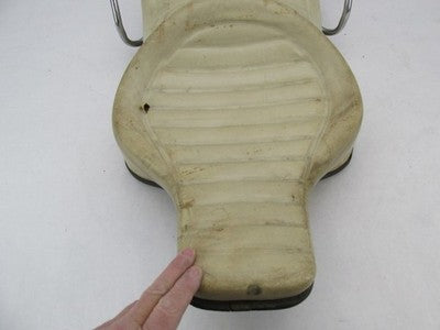 Harley Davidson 1977-82 Shovelhead Cream Comfort Flex Buddy Seat 52516