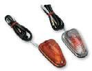 K & S Mini Triangle Flush Mount Marker Lights Amber - Single Filament