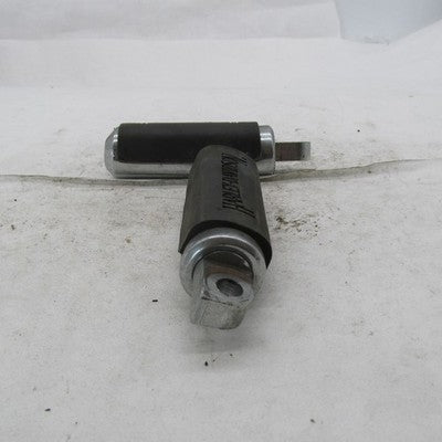 Pair of Harley-Davidson OEM Large Rubber + Chrome Custom Footpegs 5091