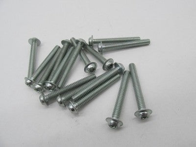 LOT of 16 Harley NOS 10-24 x 1-1/2" Torx Round Washer Head Screws 3666