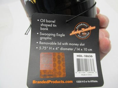 Harley-Davidson Genuine NOS Swooping Eagle Tin Bank HDL-18636
