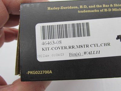 Harley Genuine OEM NOS Touring Rear Master Cylinder Cover Kit, Chrome
