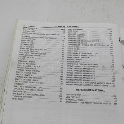 Harley Davidson Genuine 2011 Trike Models Parts Catalog Official 99602
