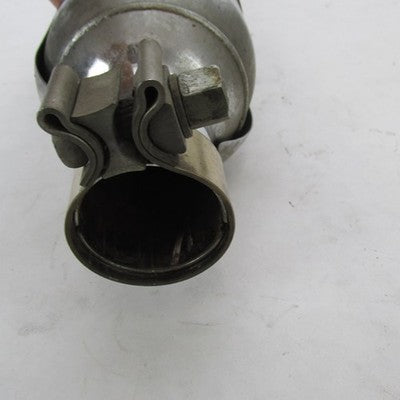Pair of Harley Chrome Mufflers w/ Crossover Pipe+Tips/Sheilds 64900112
