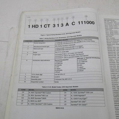 Harley-Davidson Official Factory 2010 Sportster Models Parts Catalog 9