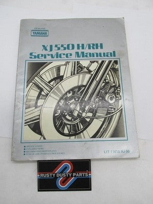 Yamaha Official Factor XJ550 H/RH Motorcycle Service Manual Book LIT-1
