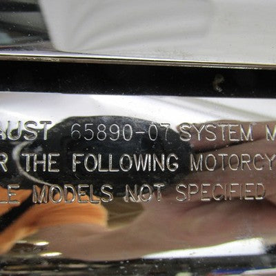 Pair of Harley OEM Twin Cam Softail Chrome Mufflers w/ Shields 65090-0