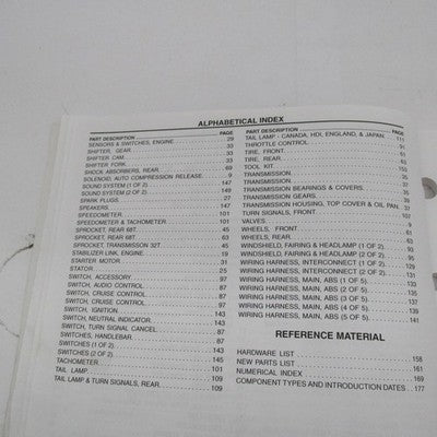 Harley-Davidson Official Factory 2012 FLHXSE3 Model Parts Catalog 9943