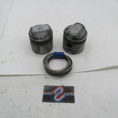 Vtg Pair of Harley OEM 3-3/16" Bore 1000cc Piston Set w/Rings Sportste