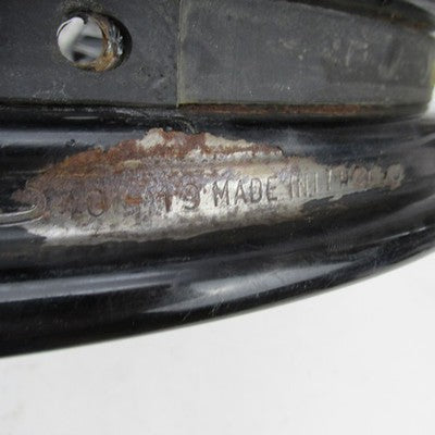 Harley Davidson Genuine Front Spoke Wheel Rim Dual Disk Blk 19x2.54