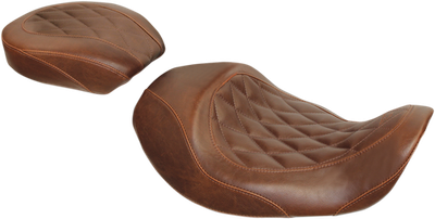 Mustang Wide Tripper Forward Solo Seat Brown 76711