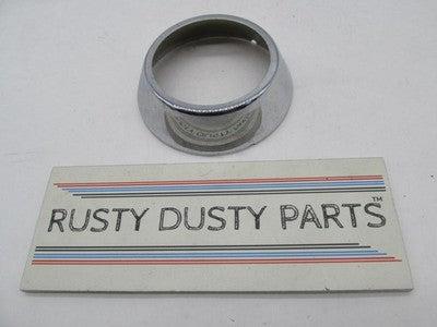 Harley Chrome Gauge Bezel 4-1/4 OD 2-7/8 ID 1-1/8 Height Universal Vin