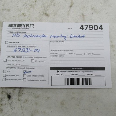 Harley-Davidson Genuine Mini Tachometer Mounting Bracket Road King FLH