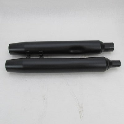 Set of Harley Davidson Genuine Stock Black Muffler 17+ 64901268, 64901