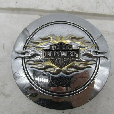 Harley Davidson OEM Flames Bar & Shield Fuel Cap Medallion 99686-98