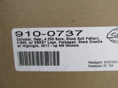 S&S Cycle NOS Harley 17-20 M8 128" Big Bore Cylinder Kit 0910-0733