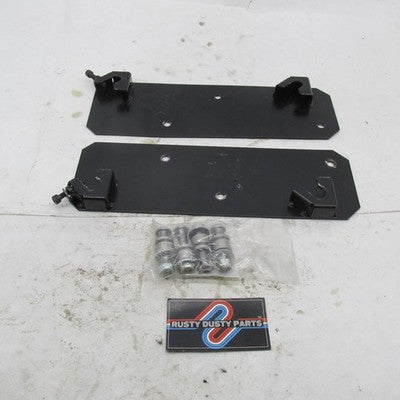 Pair of Harley OEM Black Saddlebags Docking Mount Brackets w/ Hardware