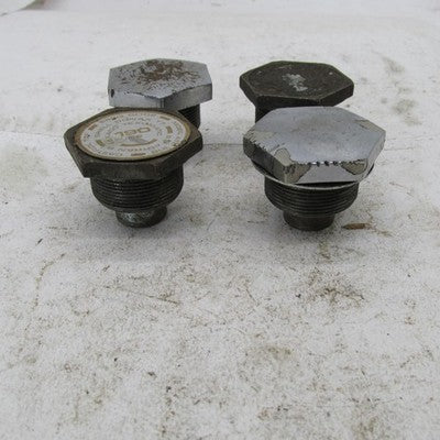Lot of 4 Triumph BSA Genuine 30mm Fork Tube Top Caps Fork Top Nuts Chr