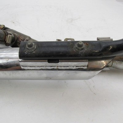 Harley Stock Softail or Dyna Chrome Exhaust System & Python Slash-Cut