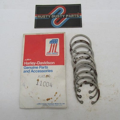Lot of 10 Harley-Davidson Genuine NOS Generator End Retaining Snap Rin