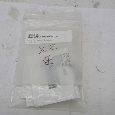 Lot of 2 Harley-Davidson OEM White 18-20 AWG Cable Seals 72610-08
