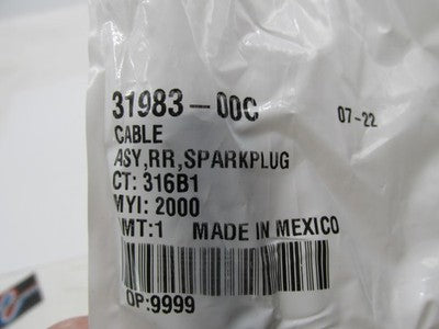 Harley-Davidson Genuine OEM NOS Rear Spark Plug Cable 31983-00C