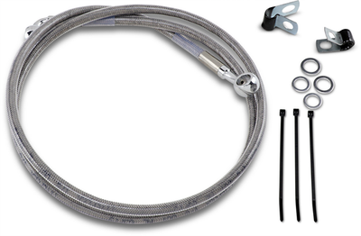 Drag Specialties Extended Stainless Steel Front Brake Line Kit 50in. C