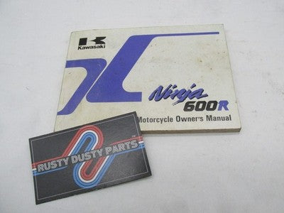 Kawasaki Official Factory Ninja 600R ZX600 Owner's Manual 99920-1450-0