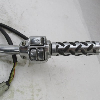 Harley 1.25" Fat Tapered Stepped Chrome 36" Handlebar w/ Switch Assemb
