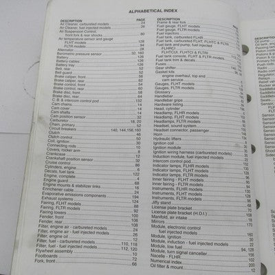 Harley Davidson Official Factory 1999 FLT Models Parts Catalog 99456-9