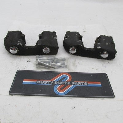 Pair Harley OEM 71-85 Ironhead Sportster Black Rocker Boxes 17514-71 1
