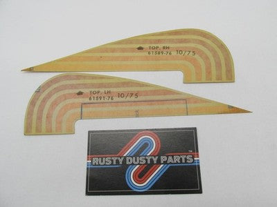 Harley Davidson AMF Genuine NOS 1976 Sportster Top Tank Decals 61591-7