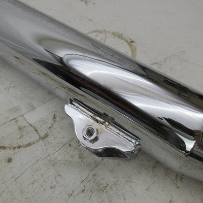 Pair of Harley OEM Chrome Front and Rear Mufflers Dyna 08-17 64987-08