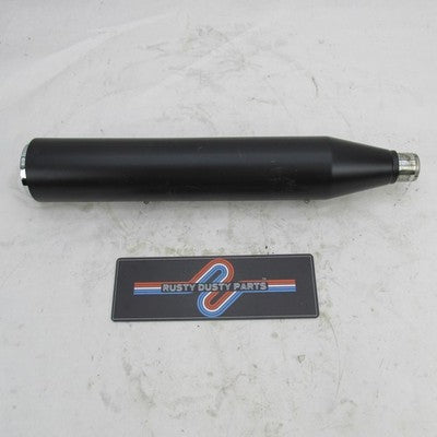 Harley Davidson OEM Stock Blunt Cut Single Muffler with Blk Heat Shiel