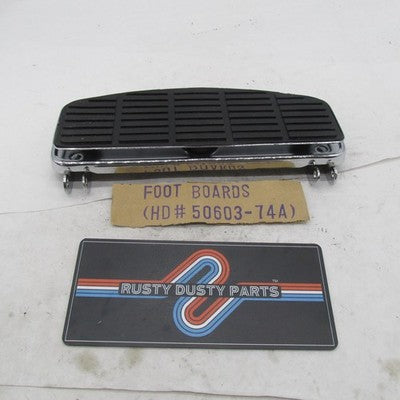 PAIR (2QTY) of Harley FLH FLT Floorboards Footboards Chrome 50603-74A