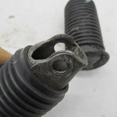 Pair of Harley OEM Vintage Female Mount Cushion Ribbed Black Rubber Fo