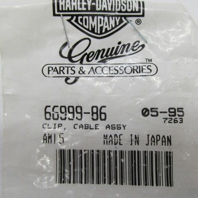 Lot of 9 Harley-Davidson Genuine OEM NOS Cable Assembly Clips 66999-86