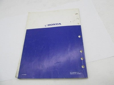 Honda Official Factory 1985 FL350R Odyssey 350 Buggy Service Manual Bo