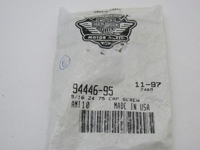 Lot of 6 Harley Davidson Genuine NOS 5/16"-24 x3/4" Hex Socket 94446-9