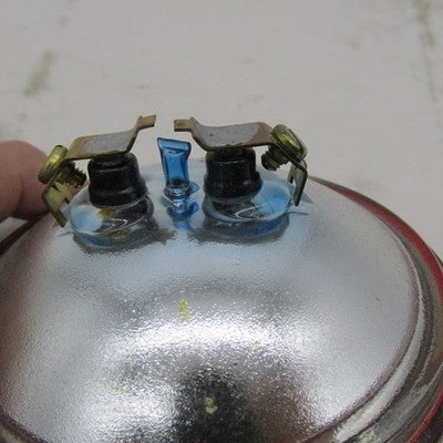 Vintage Harley Davidson OEM Single 12V Red Lens Pursuit and Spot Lamp