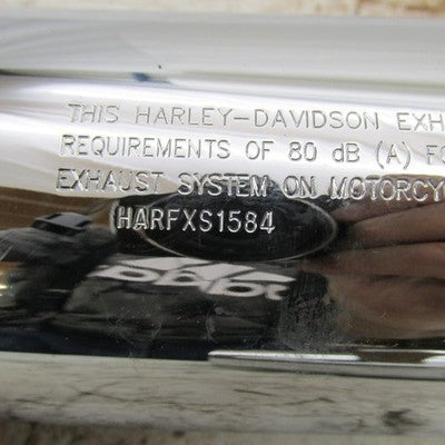 Pair of Harley Davidson OEM Softail Tapered Mufflers Chrome 65358-07 6