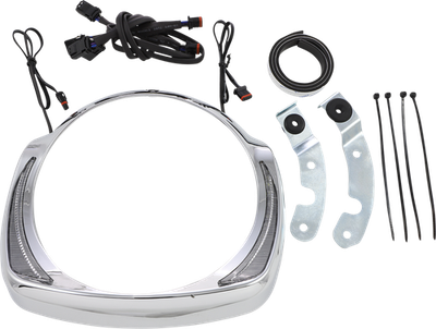CIRO Fang Headlight Bezel Chrome 45205