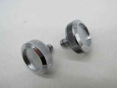 Lot of 2 Harley-Davidson Genuine Chrome Chrome Seat Retention Knob Screws