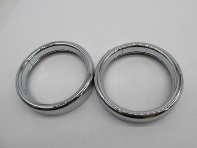 Harley Genuine OEM NOS Chrome Turn Signal Trim Ring Kit, Frenched 697